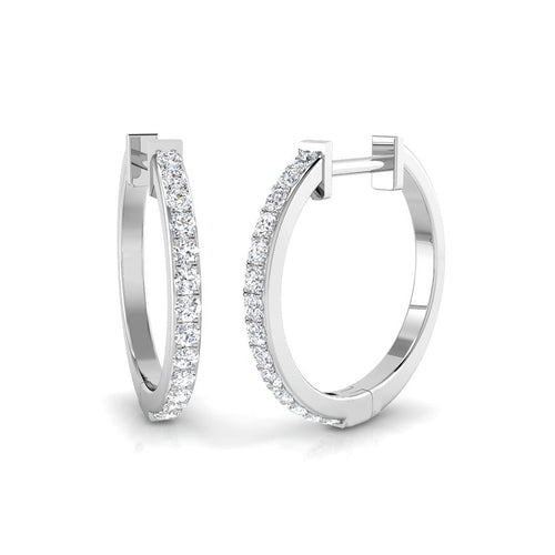 BJE0038 — Earrings - 9k White Gold