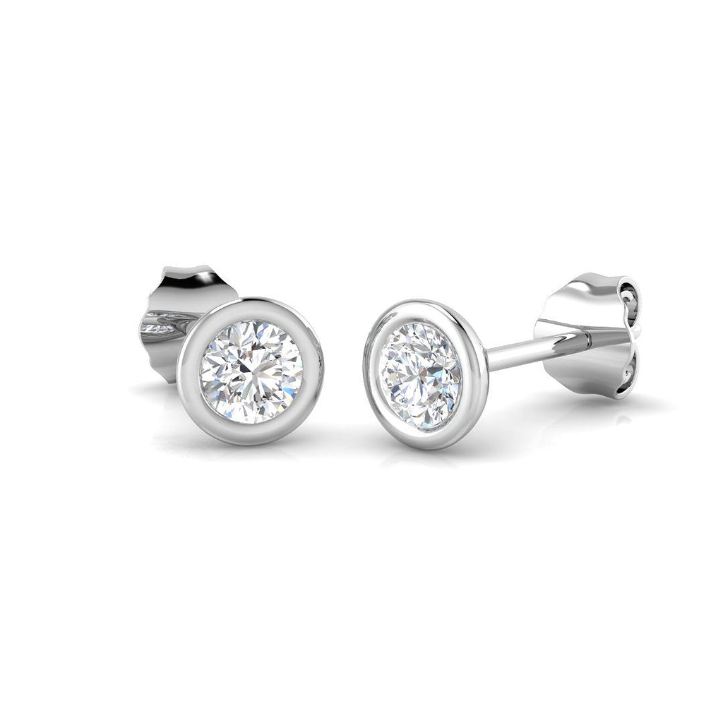 BJE0043 — Earrings - 9k White Gold