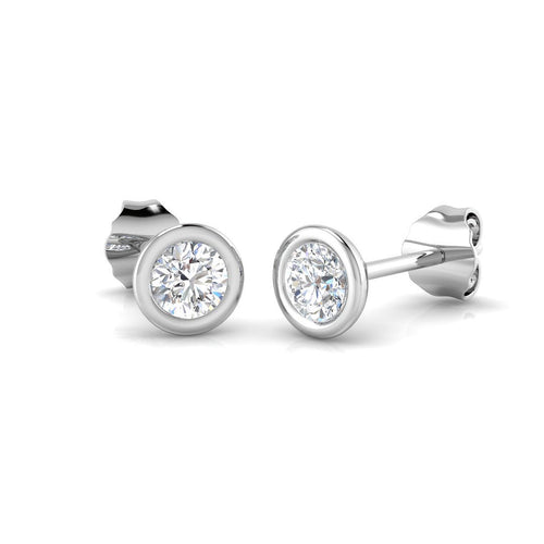 BJE0043 — Earrings - 9k White Gold