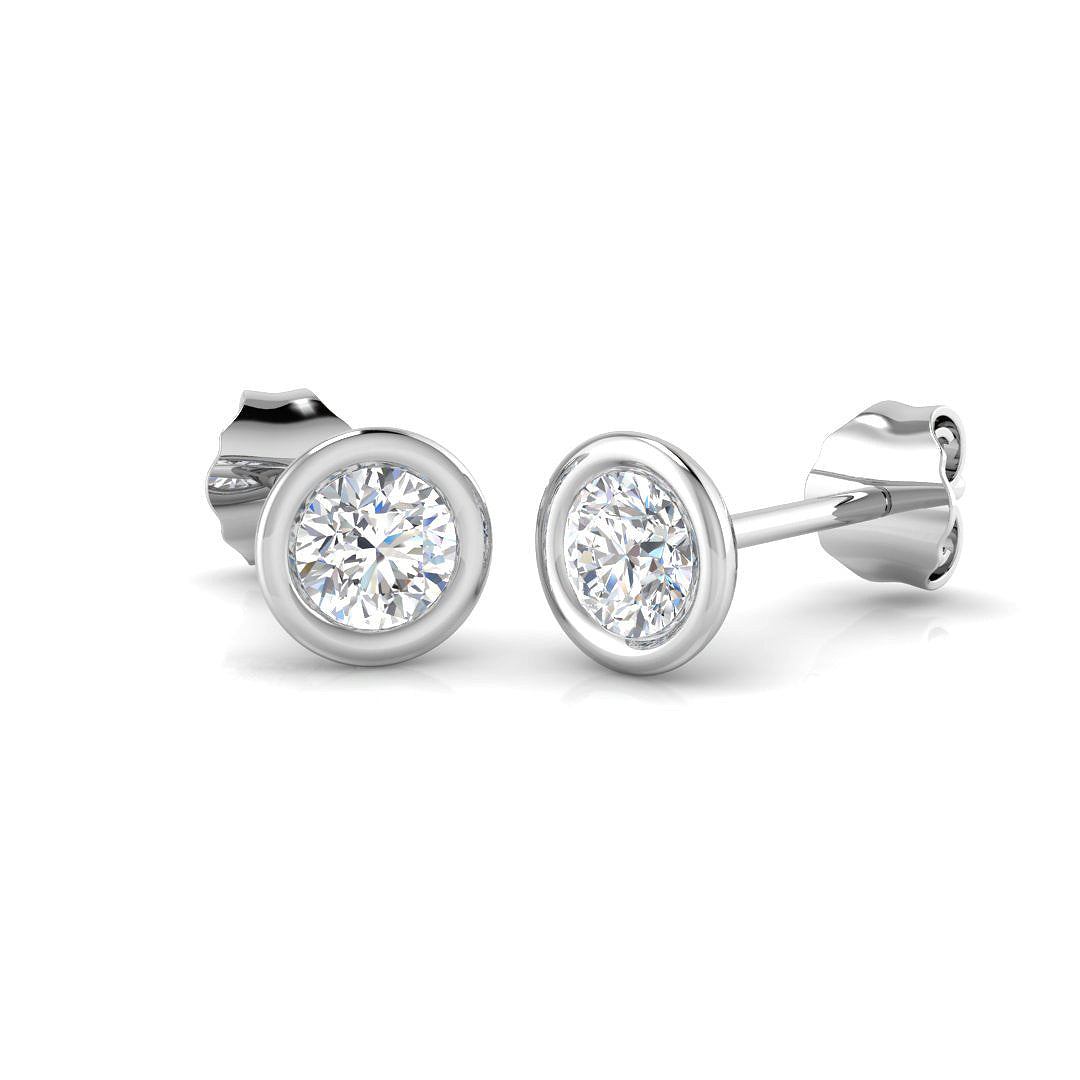 BJE0044 — Earrings - 9k White Gold