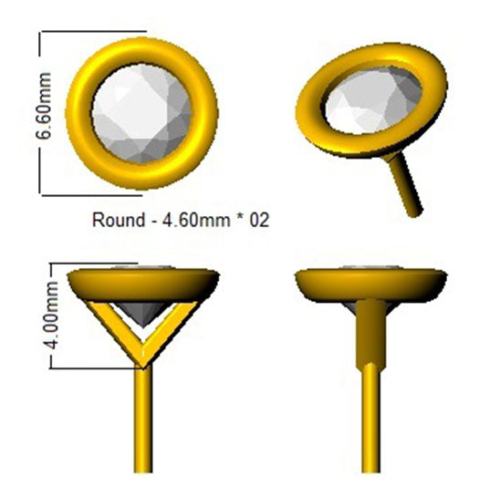 BJE0045 — Earrings - 9k Yellow Gold detail