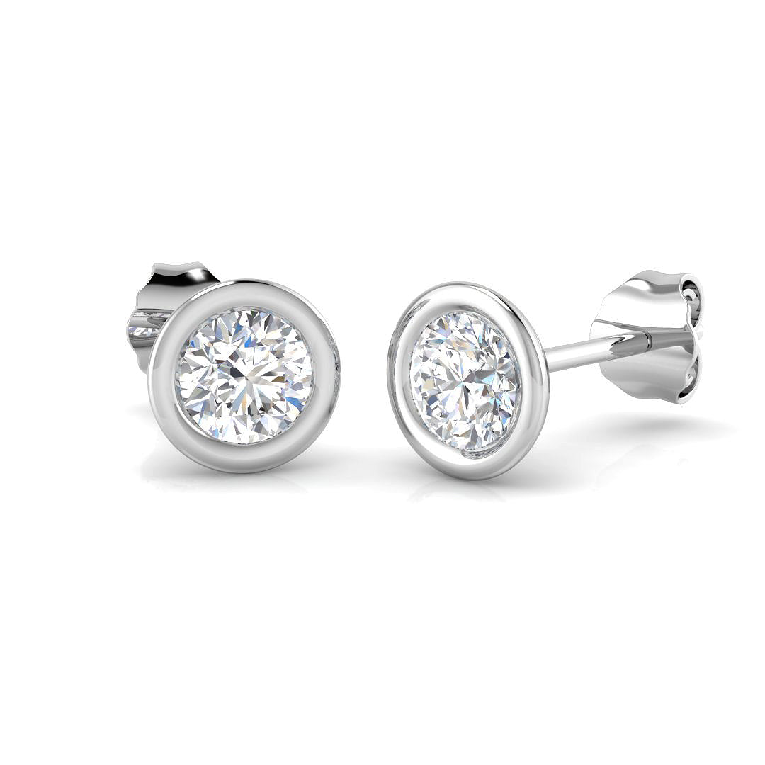 BJE0045 — Earrings - 9k White Gold