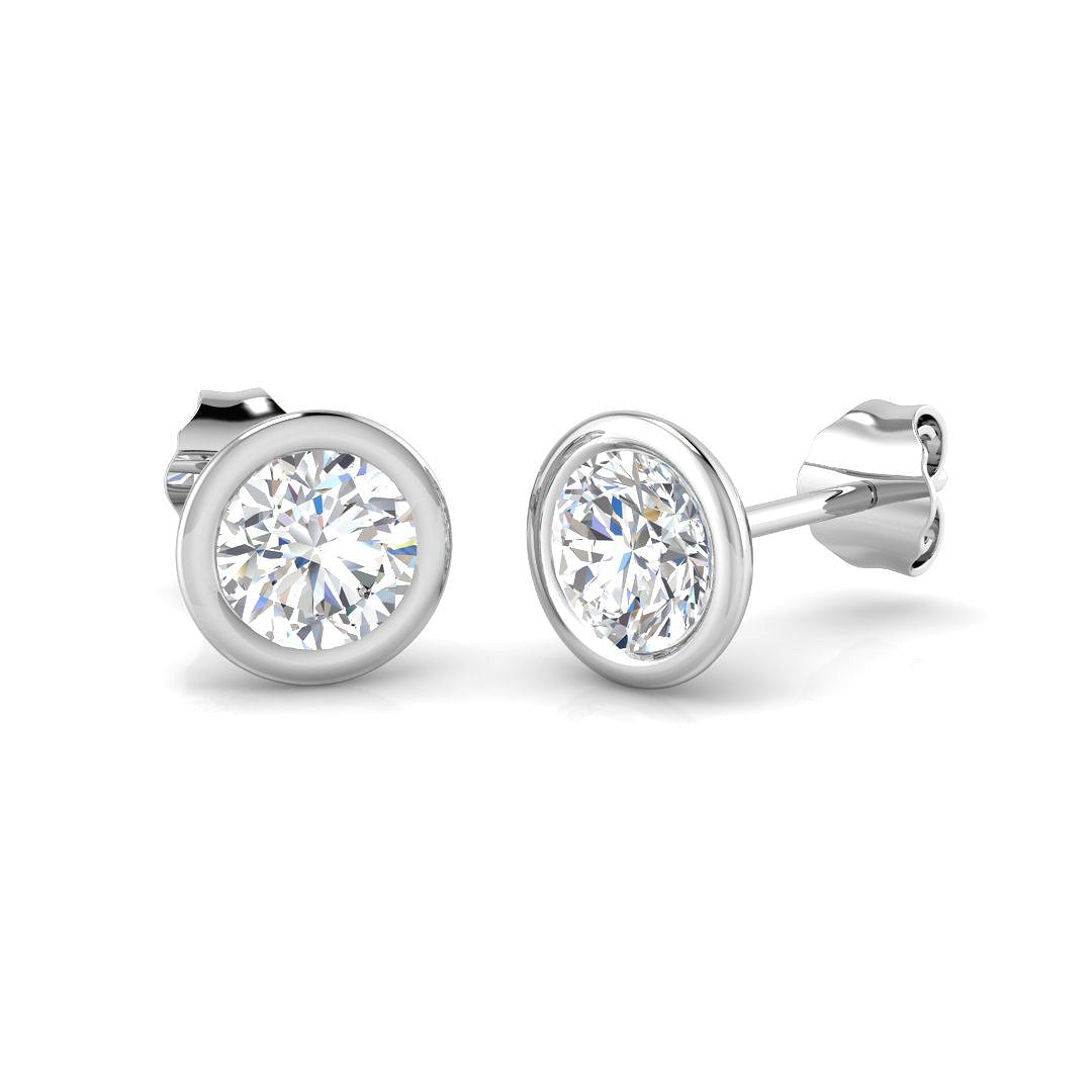 BJE0046 — Earrings - 9k White Gold