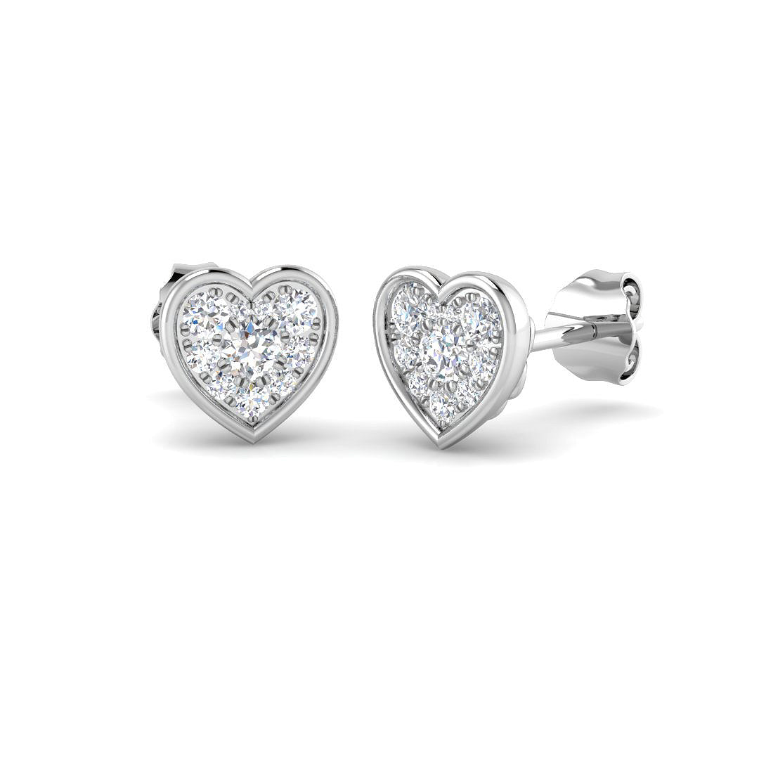 BJE0054 — Earrings - 9k White Gold