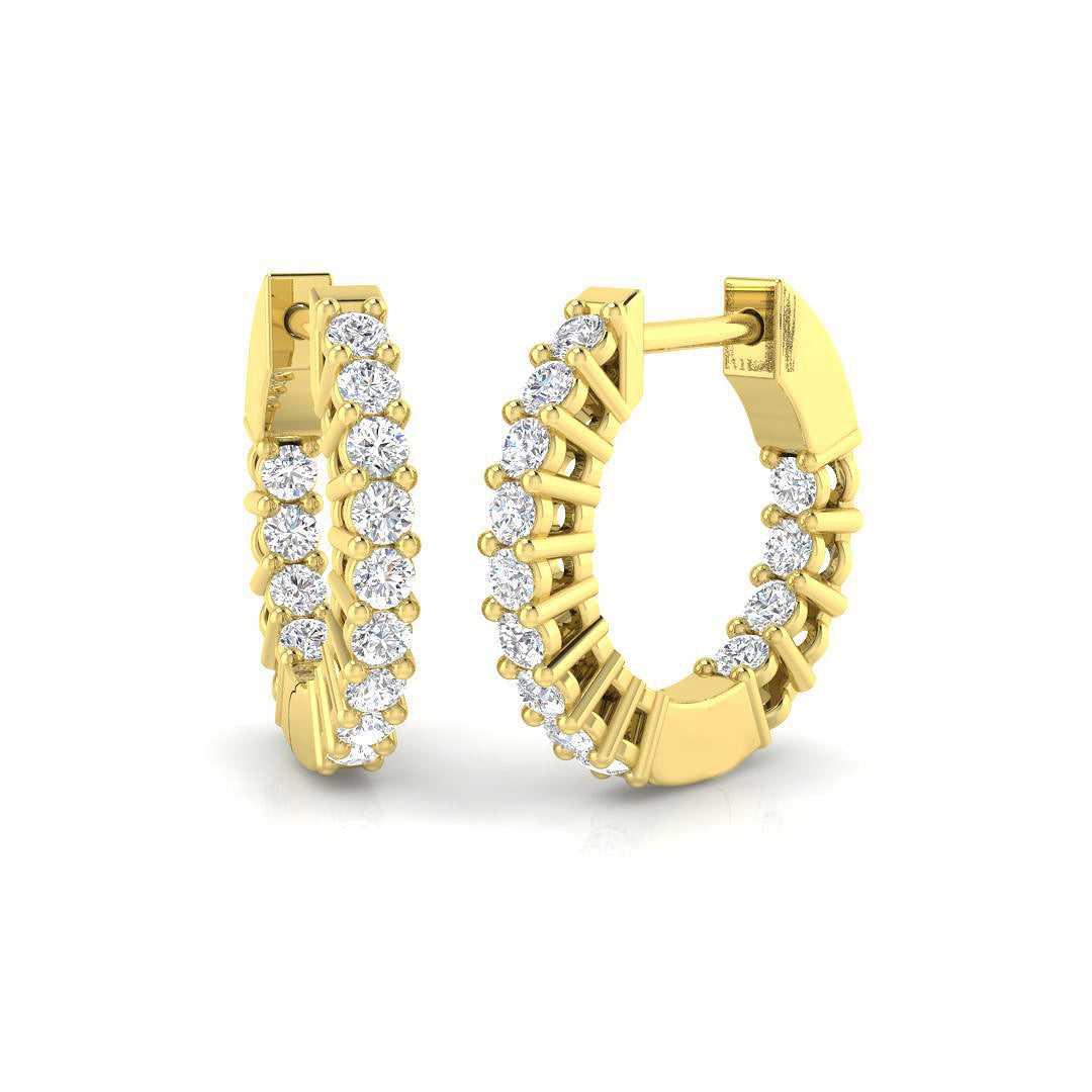 BJE005D — Earrings - 9k Yellow Gold