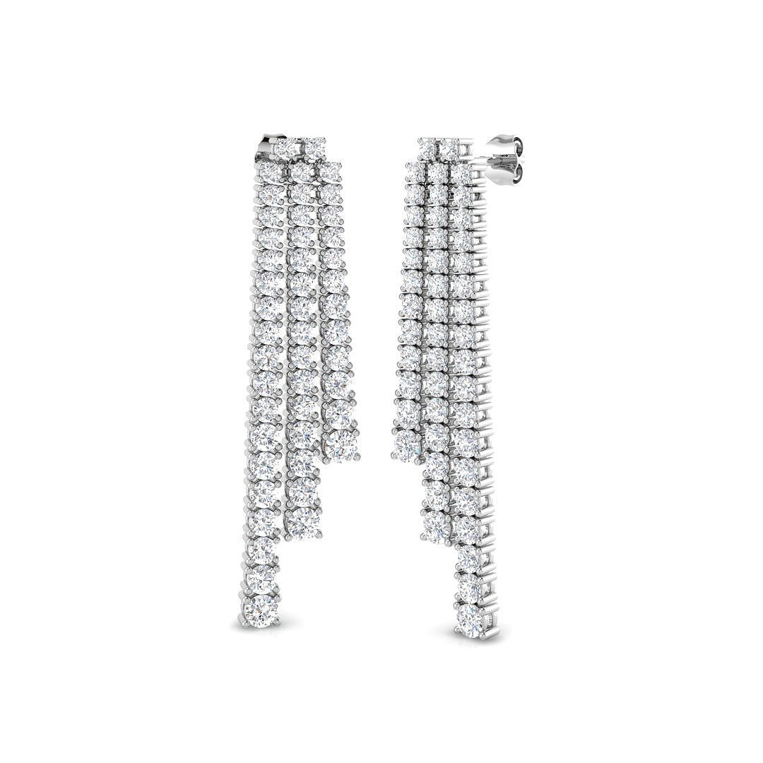 BJE0065 — Earrings - 9k White Gold