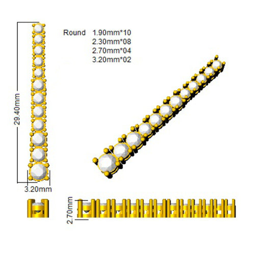 BJE0070 — Earrings - 9k Yellow Gold detail