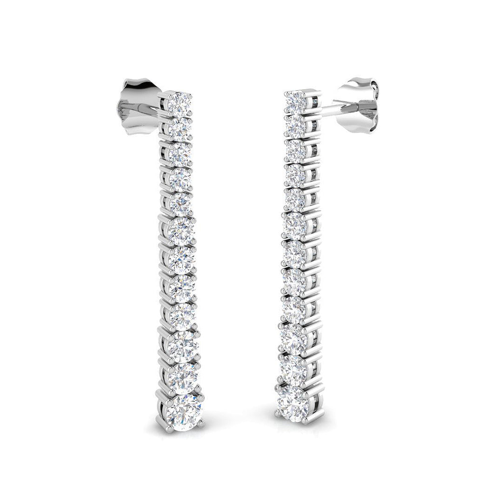 BJE0070 — Earrings - 9k White Gold