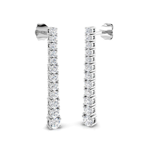 BJE0070 — Earrings - 9k White Gold