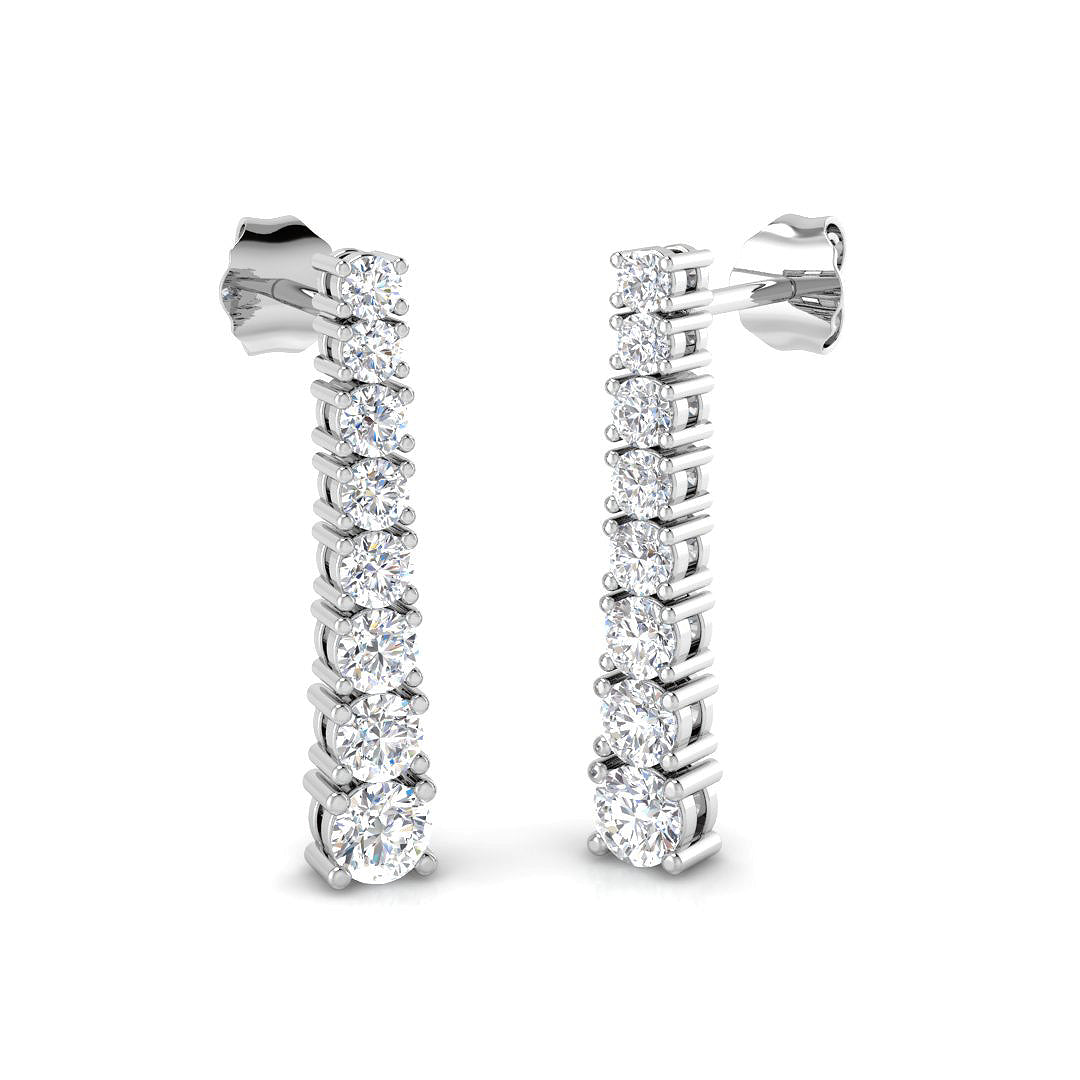 BJE0071 — Earrings - 9k White Gold