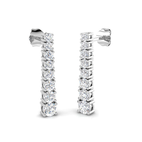 BJE0071 — Earrings - 9k White Gold