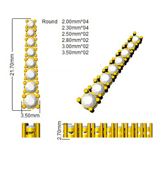 BJE0071 — Earrings - 9k Yellow Gold detail