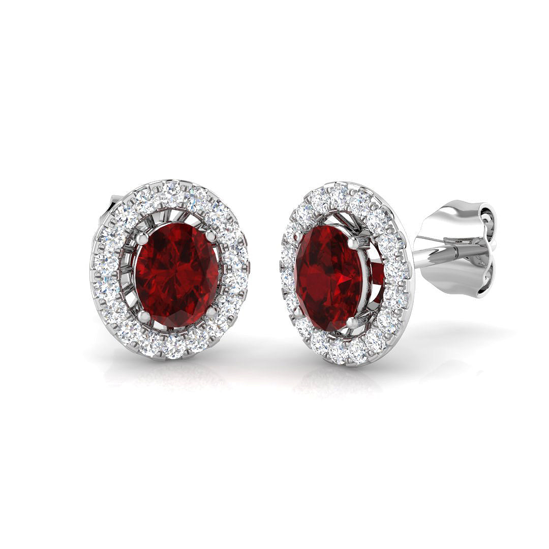 BJE0073 — Earrings - 18k White Gold
