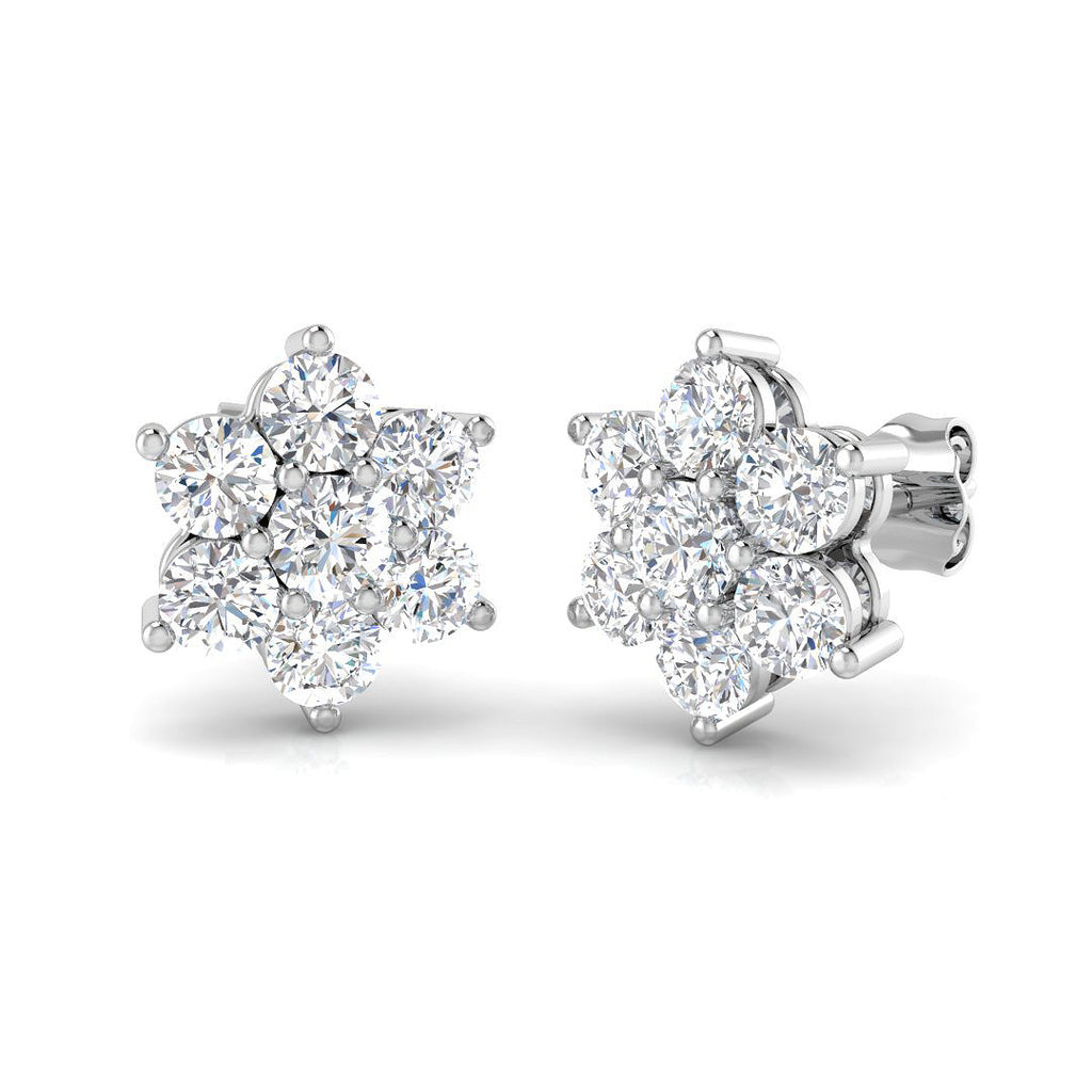 BJE0077 — Earrings - 9k White Gold