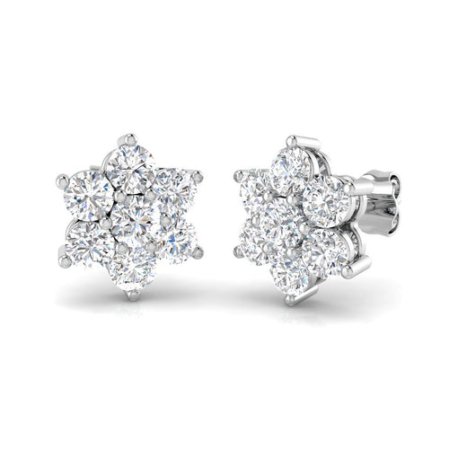 BJE0077 — Earrings - 9k White Gold
