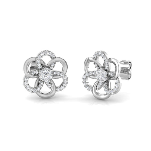 BJE0079 — Earrings - 9k White Gold