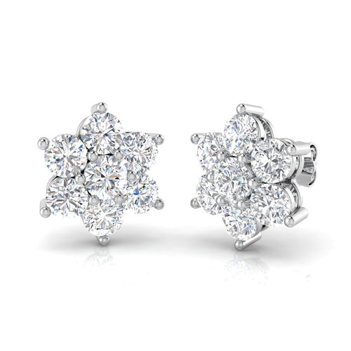 BJE0088 — Earrings - 9k White Gold