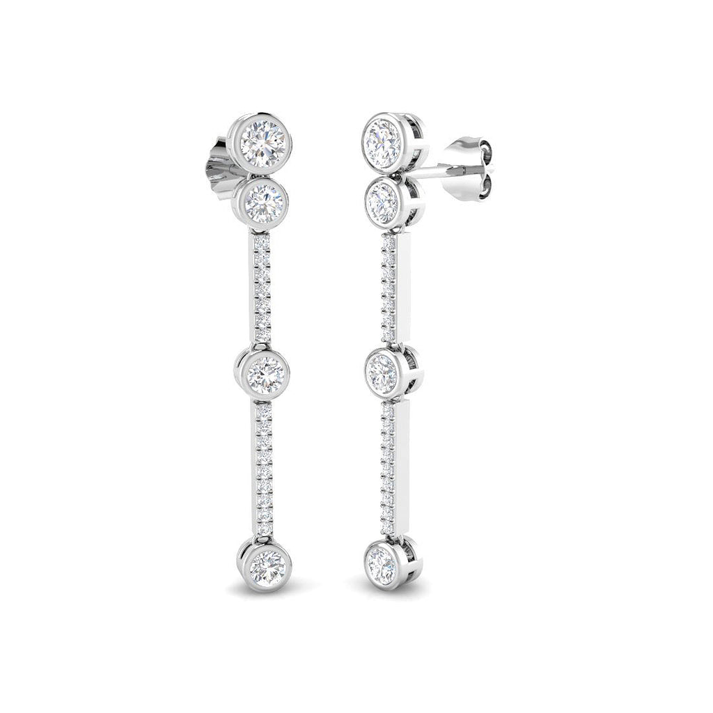 BJE0094 — Earrings - 9k White Gold
