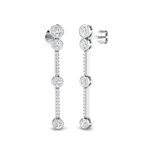 BJE0094 — Earrings - 9k White Gold