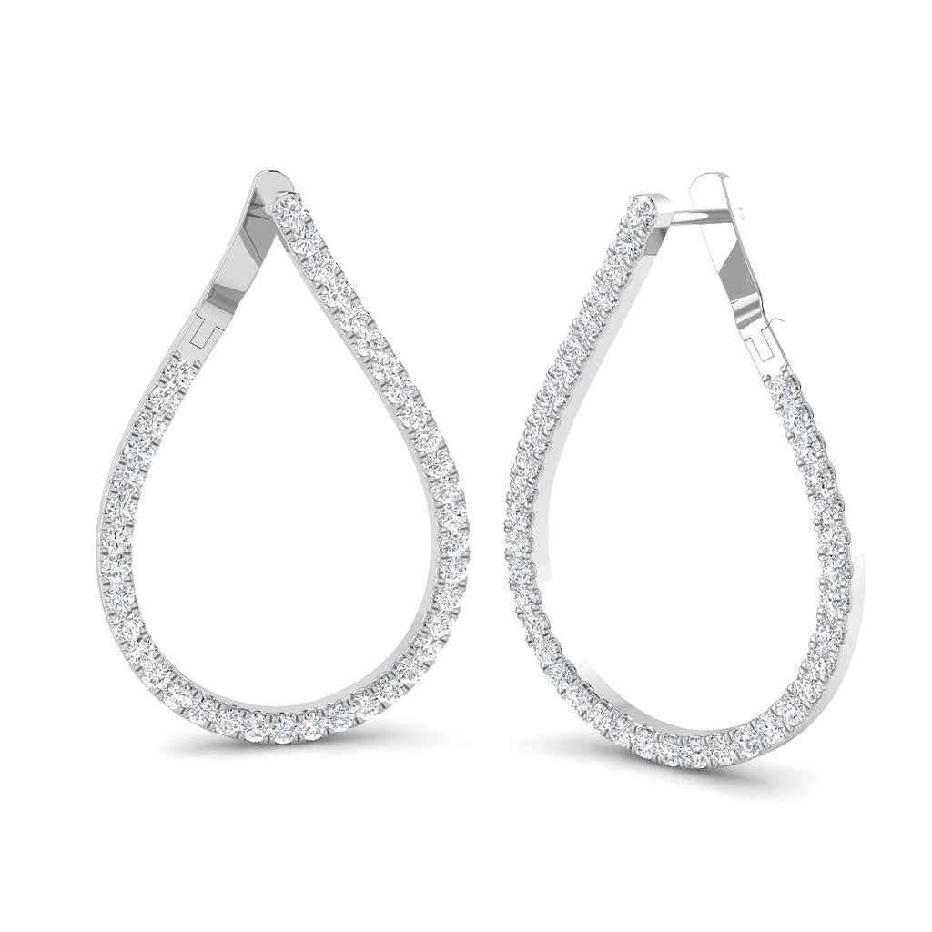 BJE0095 — Earrings - 9k White Gold
