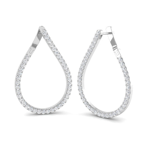 BJE0095 — Earrings - 9k White Gold