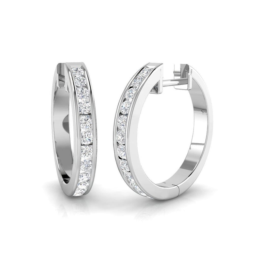 BJE0096 — Earrings - 9k White Gold