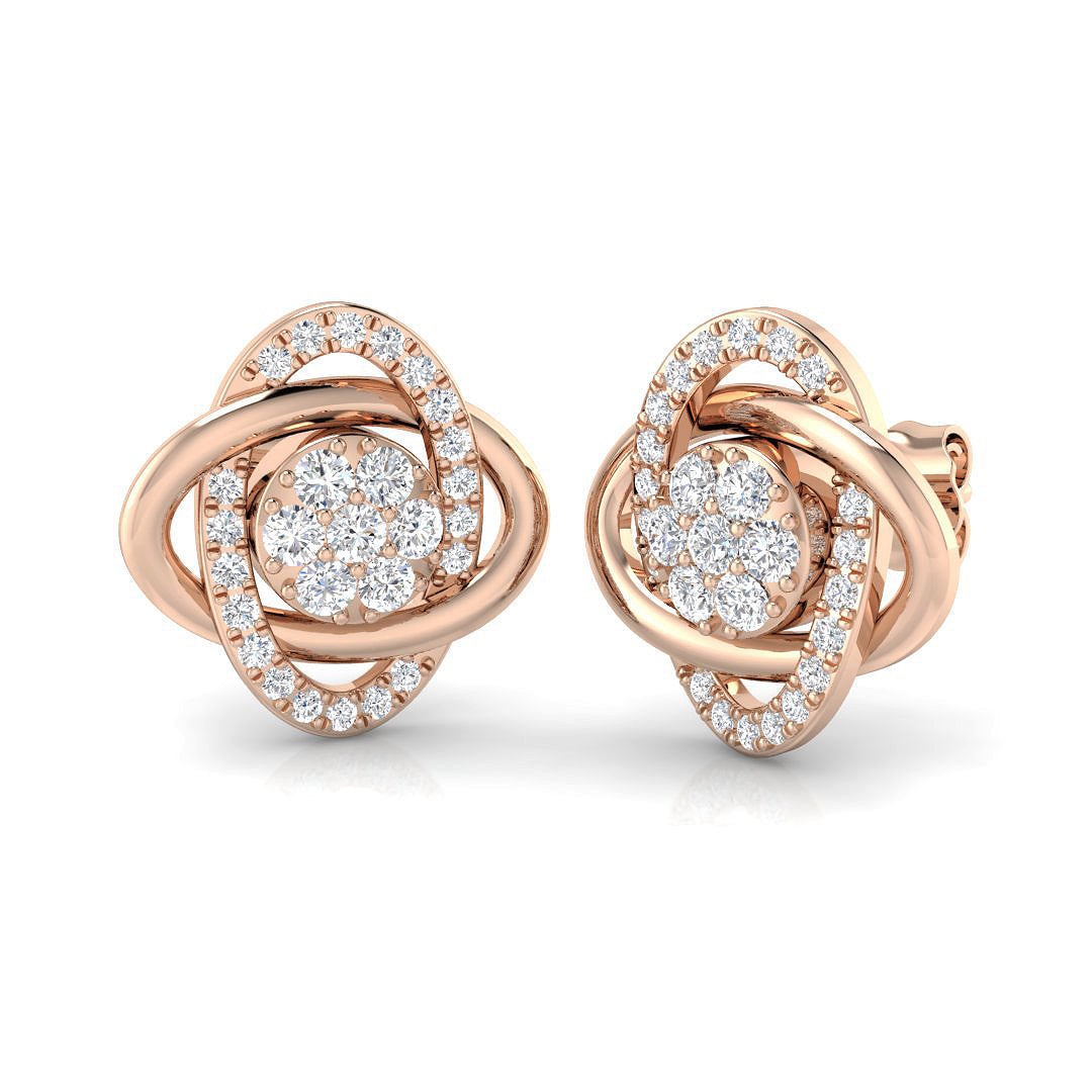 BJE009 — Earrings - 9k Rose Gold