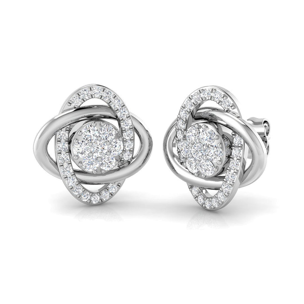 BJE009 — Earrings - 9k White Gold
