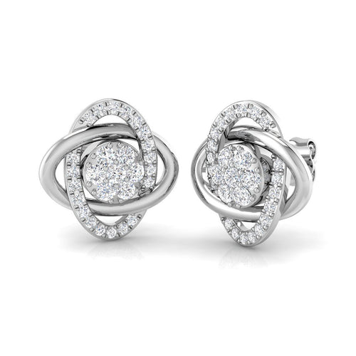BJE009 — Earrings - 9k White Gold