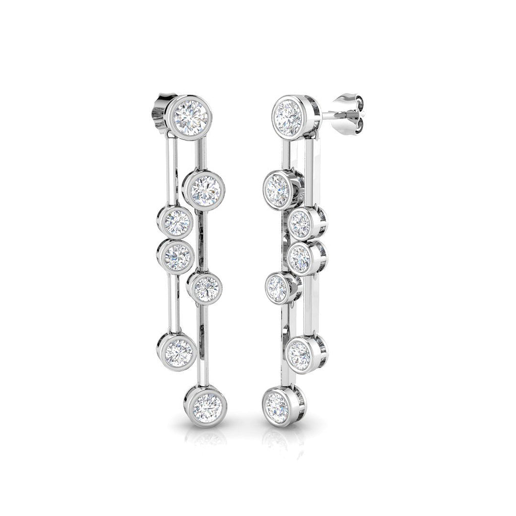 BJE0105 — Earrings - 9k White Gold