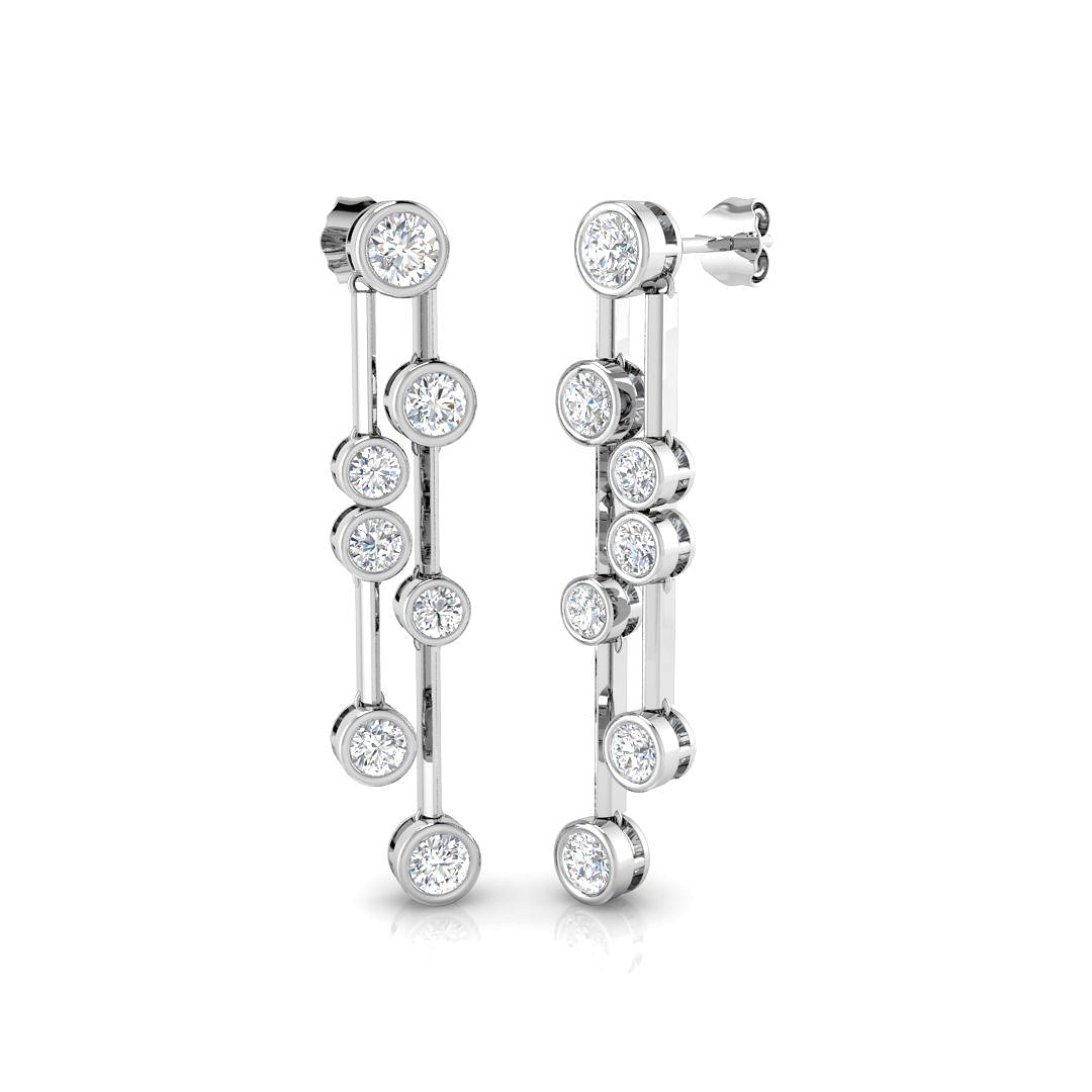 BJE0105 — Earrings - 9k White Gold
