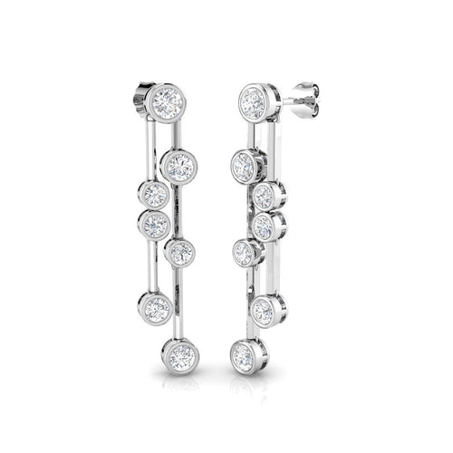 BJE0105 — Earrings - 9k White Gold