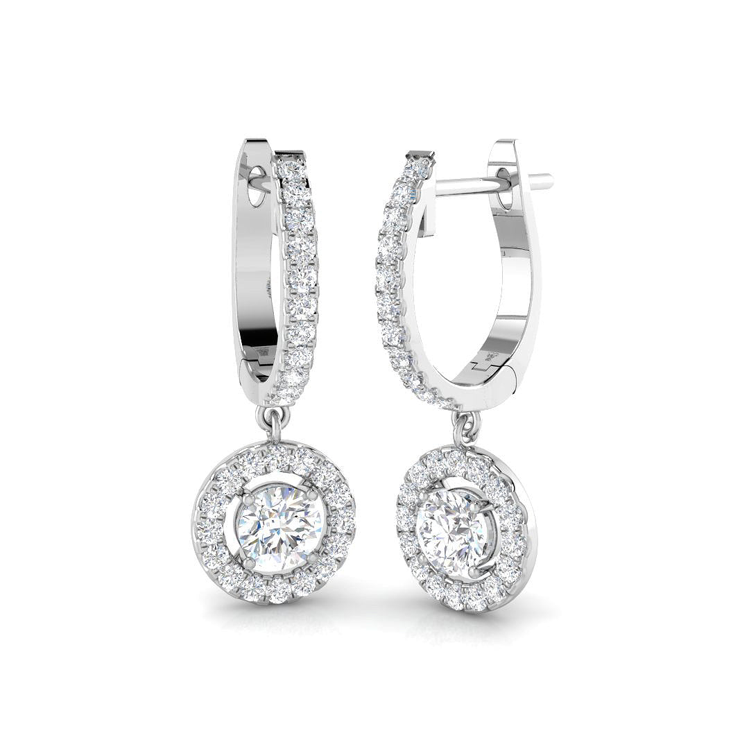 BJE0108 — Earrings - 9k White Gold
