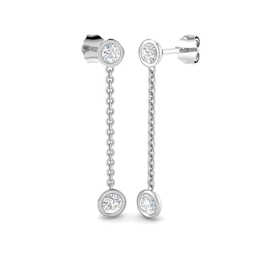BJE0109 — Earrings - 9k White Gold