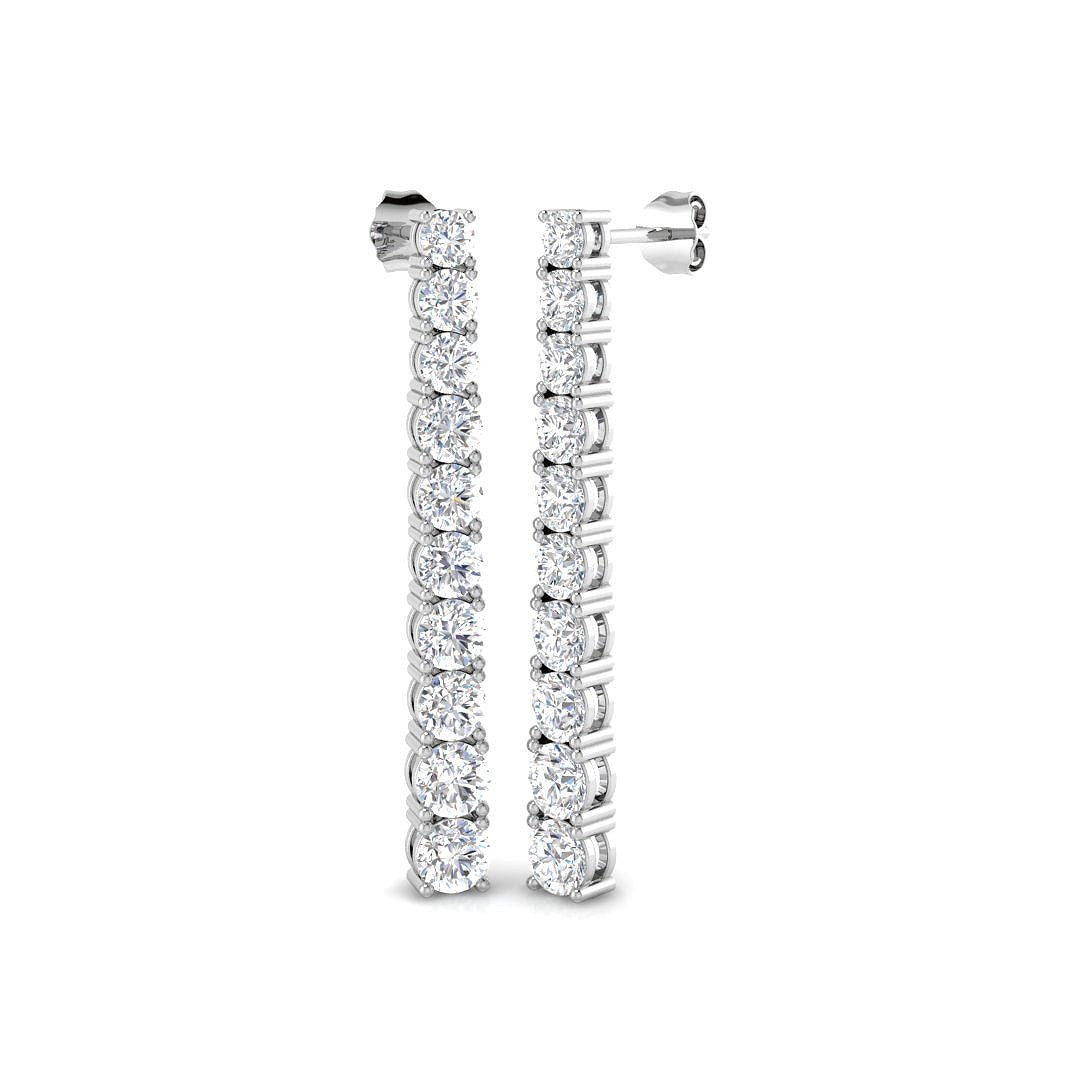 BJE0112 — Earrings - 9k White Gold
