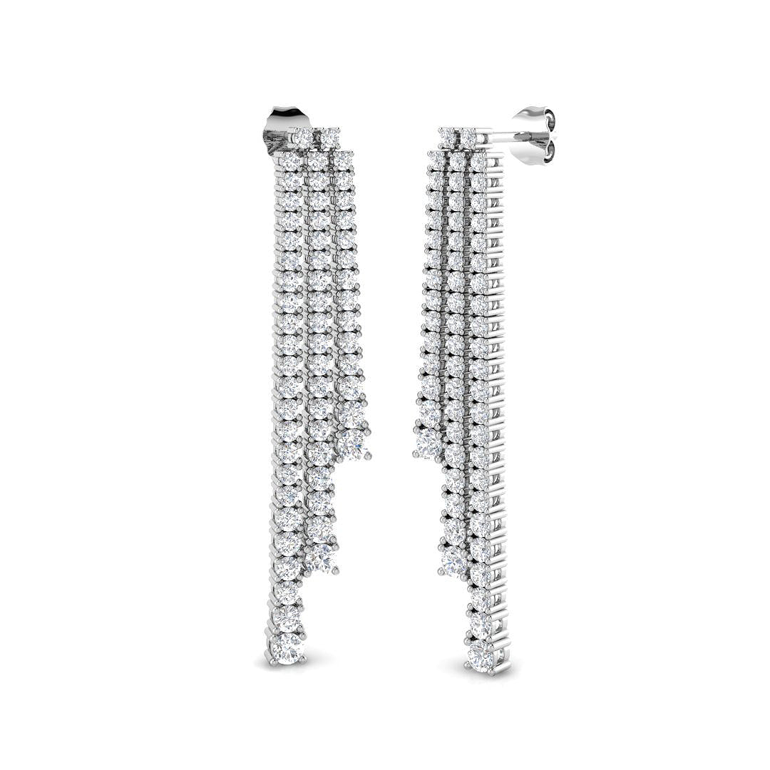 BJE0113 — Earrings - 9k White Gold