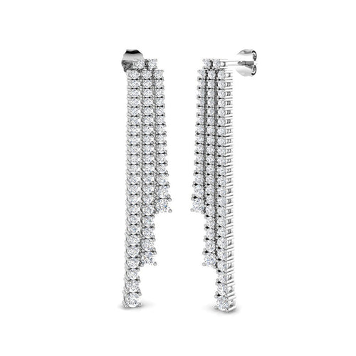 BJE0113 — Earrings - 9k White Gold