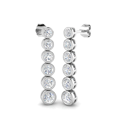 BJE0114 — Earrings - 9k White Gold