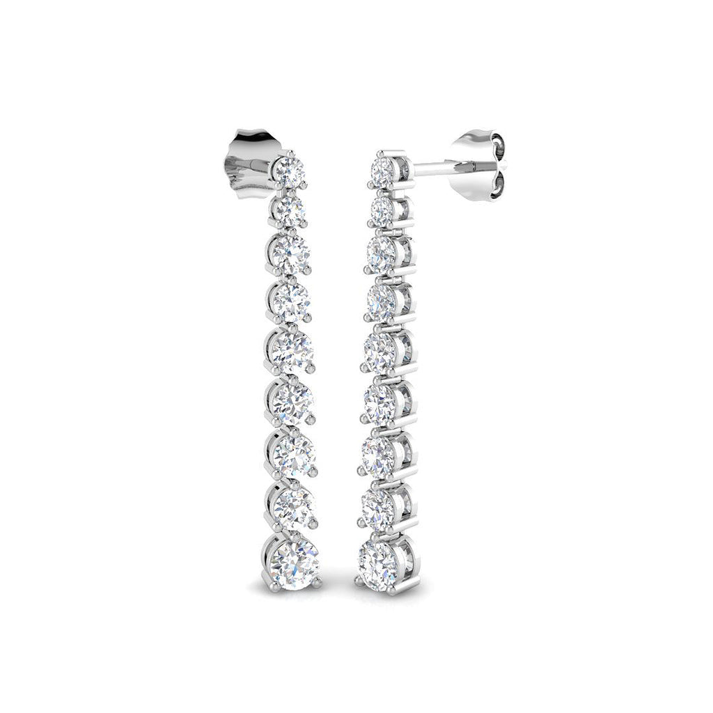 BJE0118 — Earrings - 9k White Gold