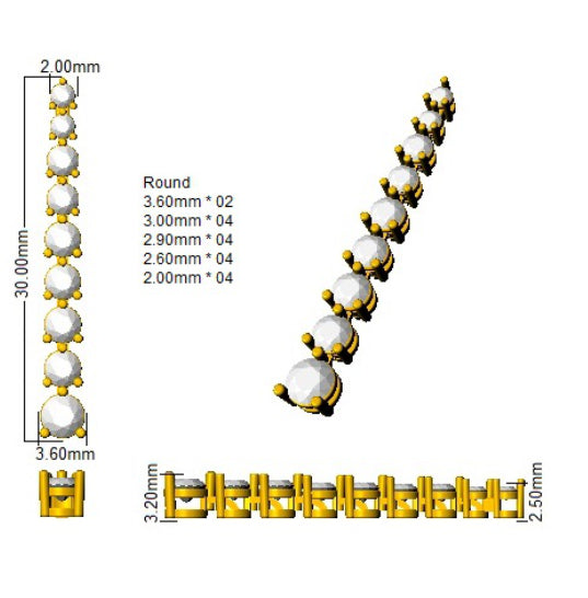 BJE0118 — Earrings - 9k Yellow Gold detail