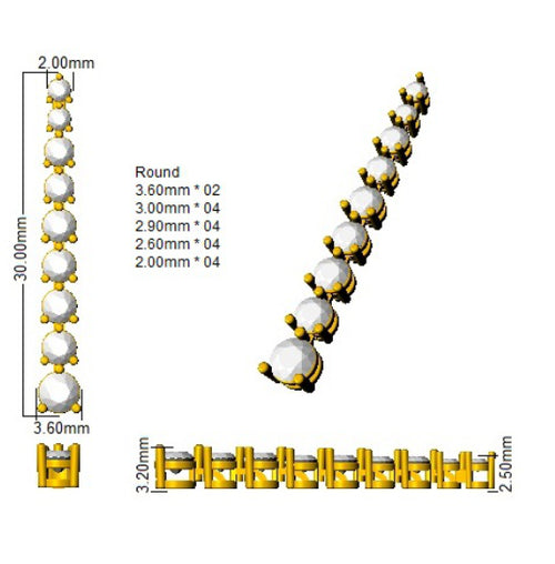BJE0118 — Earrings - 9k Yellow Gold detail