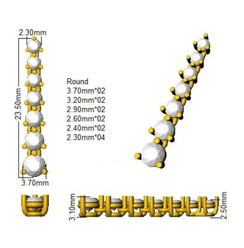BJE0120 — Earrings - 9k Yellow Gold detail