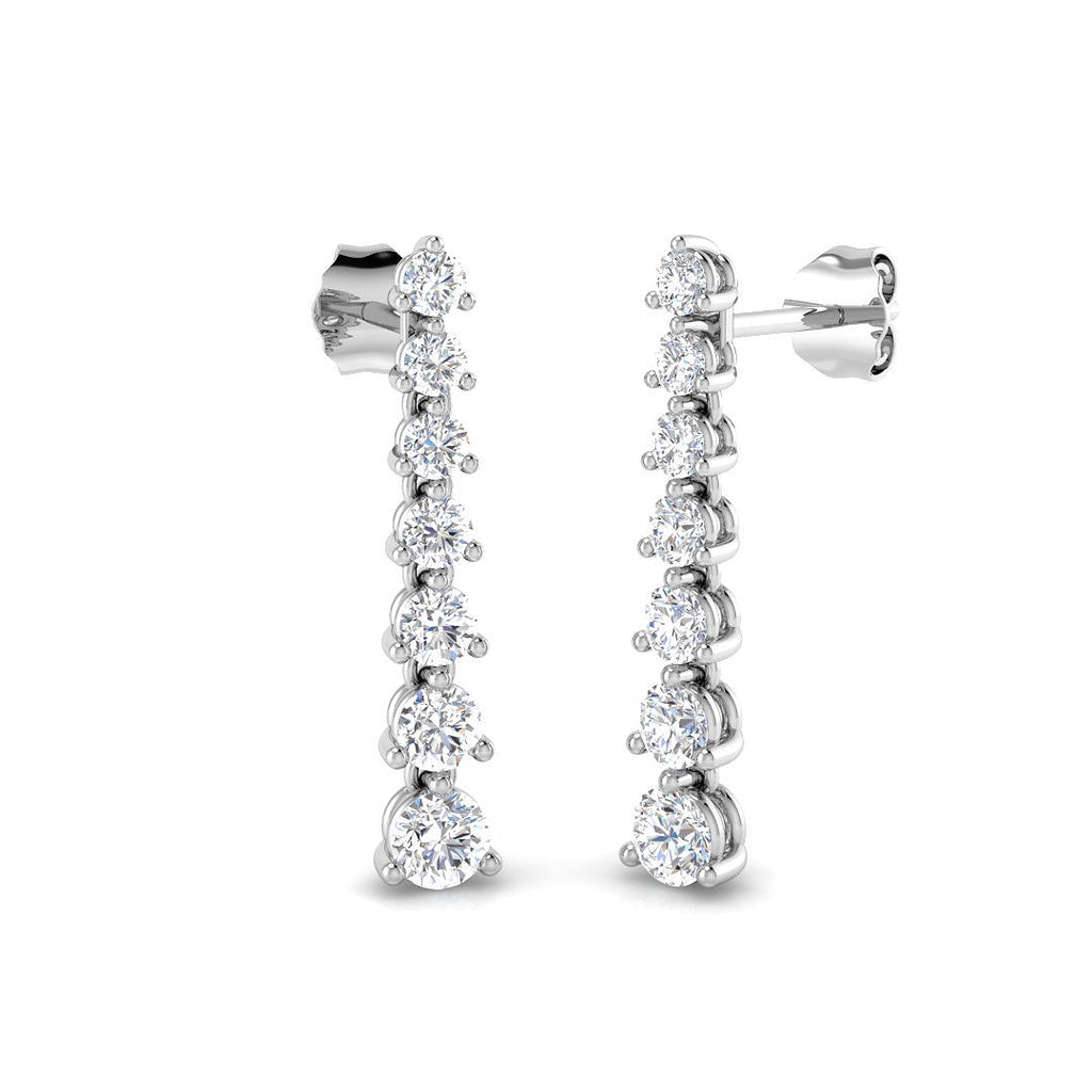 BJE0120 — Earrings - 9k White Gold