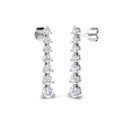 BJE0120 — Earrings - 9k White Gold