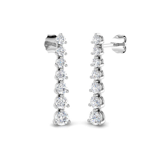 BJE0120 — Earrings - 9k White Gold