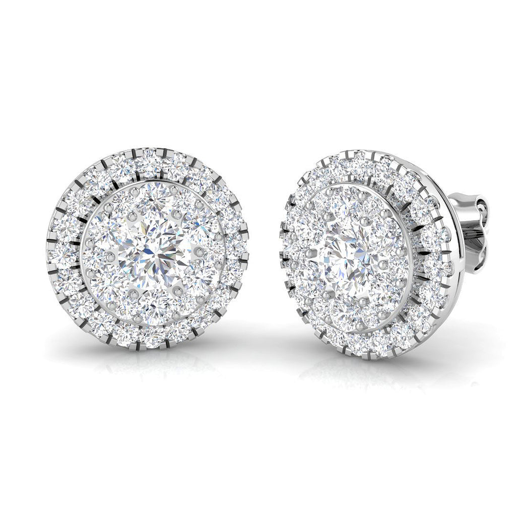 BJE0129 — Earrings - 9k White Gold