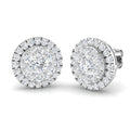 BJE0129 — Earrings - 9k White Gold