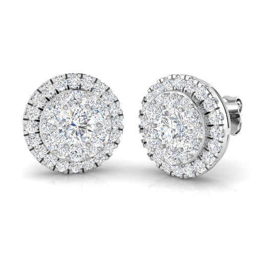 BJE0129 — Earrings - 9k White Gold