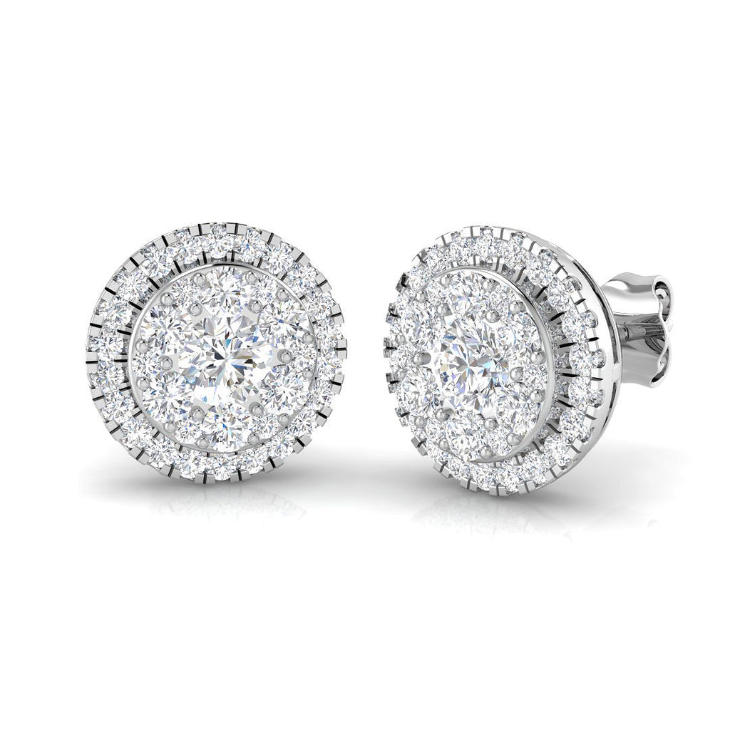 BJE0130 — Earrings - 9k White Gold