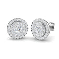 BJE0130 — Earrings - 9k White Gold
